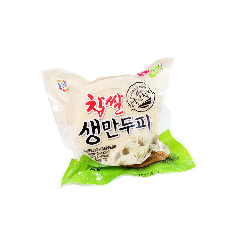 Fzn Sweet Rice Dumpling Wrappers 18/453g 찹쌀 생 만두피 PANASIAFOOD WHOLESALE