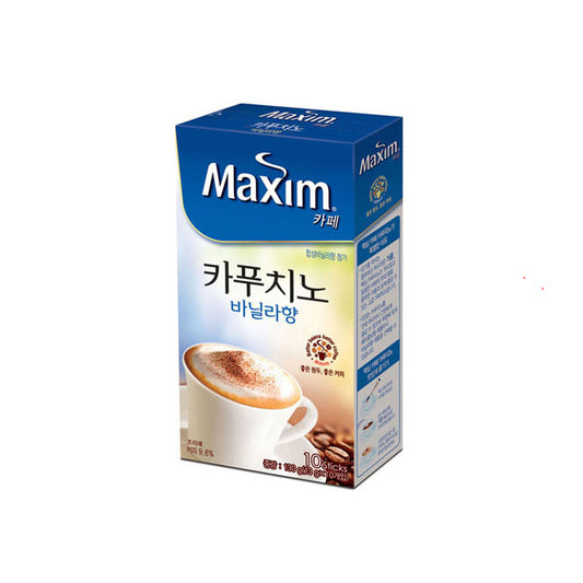 Maxim Cafe Cappuccino Vanilla 12/10/13g  맥심 카푸치노 바닐라 130