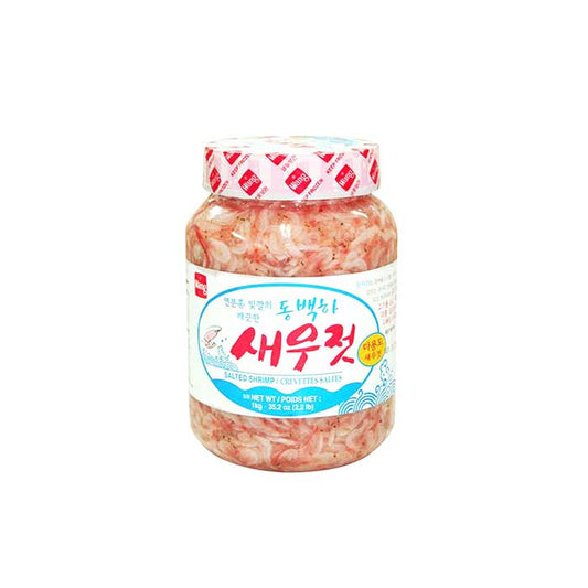 Crevettes Salées Fzn 12/1kg 동백하 새우젓