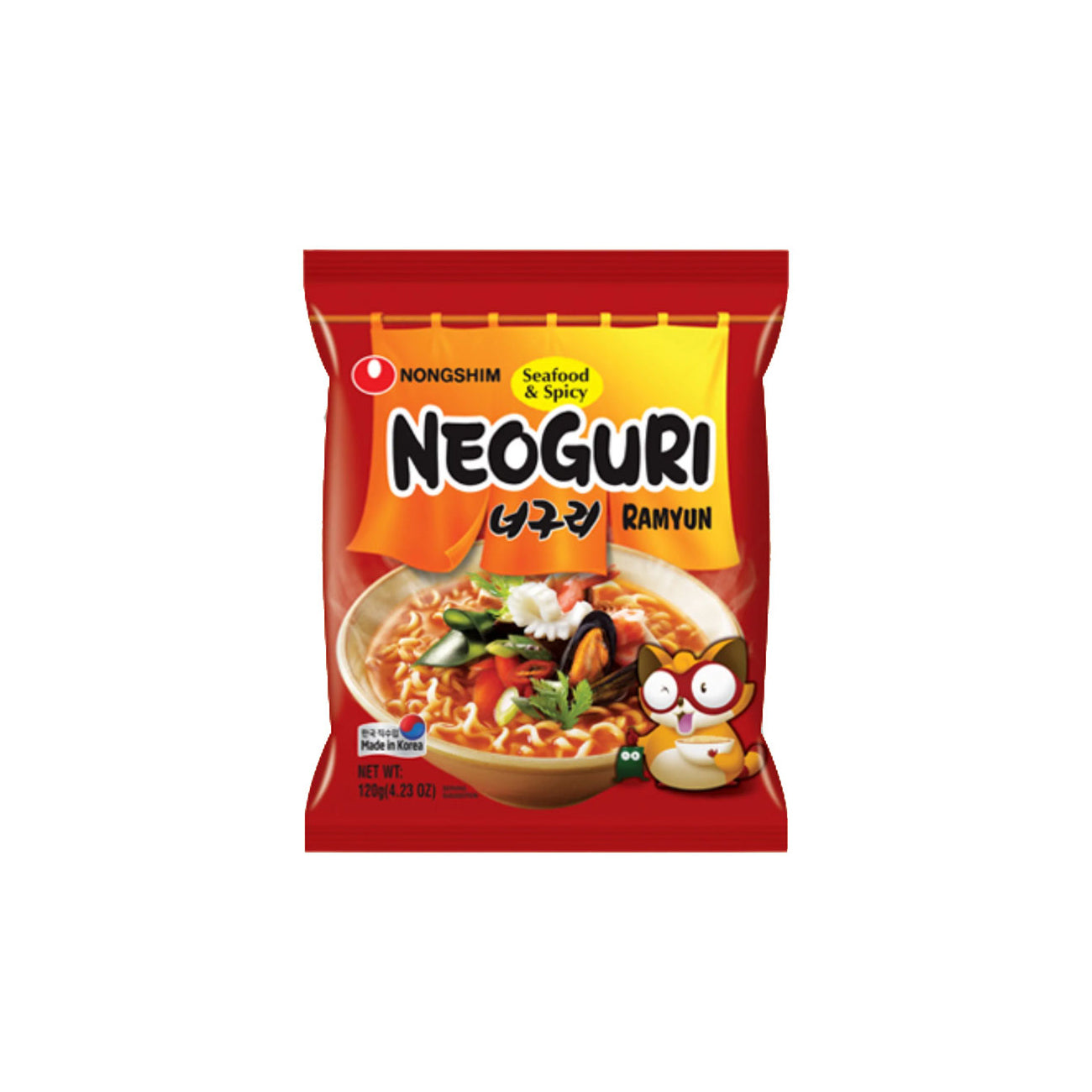 Neoguri Ramyun(Spicy) 16/120g 너구리 매운맛