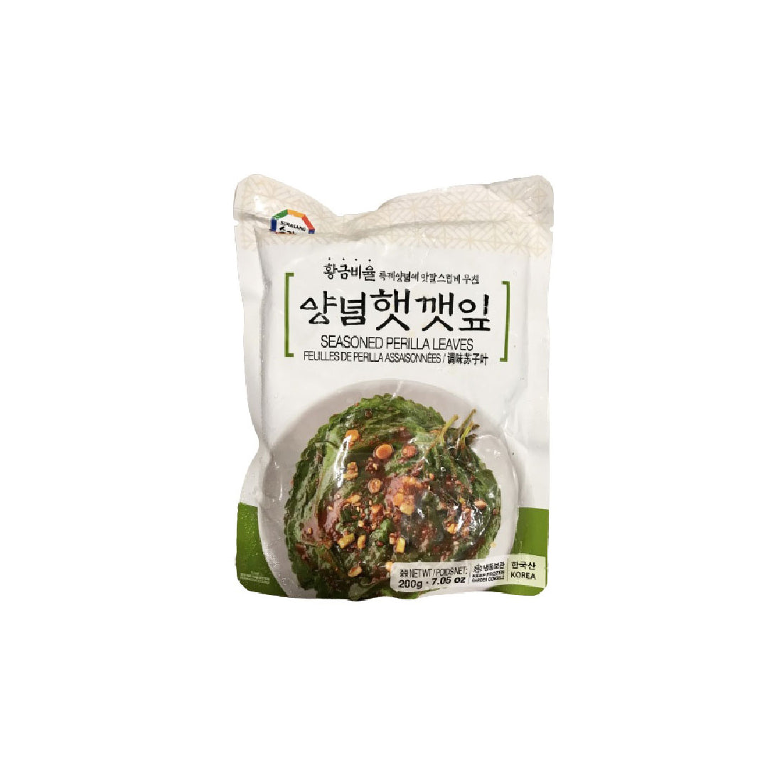 01868 양념 햇깻잎 12/200g FZN SEASONED PERILLA LEAVES