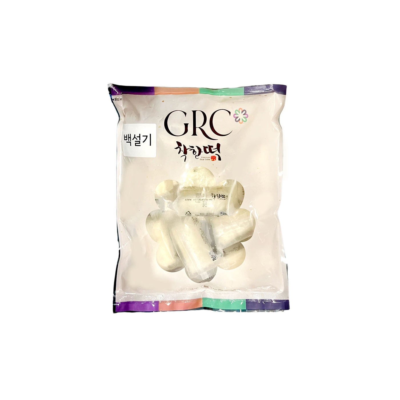 Fzn White Rice Cake(10ea) 20/400g 착한떡(백설기) PANASIAFOOD WHOLESALE