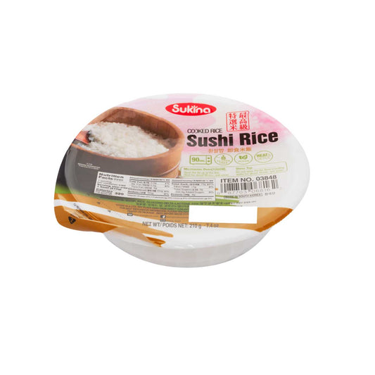 Sukina Sushi Rice(Cooked White Rice) 12/210g  백미 즉석밥(햇반)