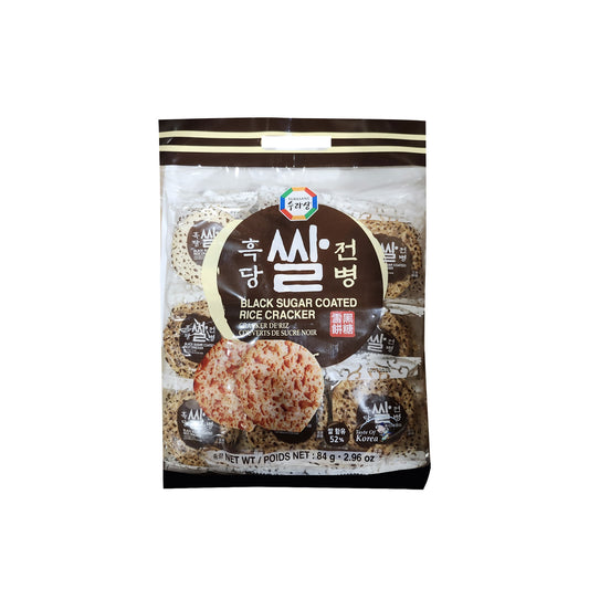 Senbei au sucre noir (craquelins de riz) 20/84g 흑당 쌀전병