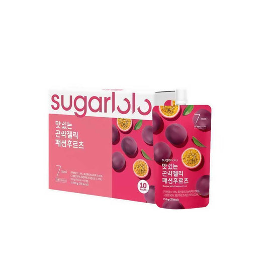 Sugarlolo Konjac Jelly(Passion Fruit) 4/10/150ml 슈가로로 곤약젤리(패션후르츠)