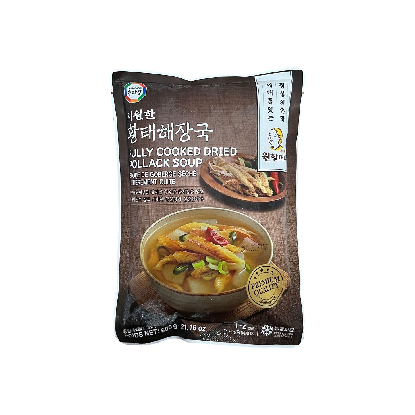 Fzn Won (soupe de lieu jaune séché) 25/600g 원할머니(황태해장국)