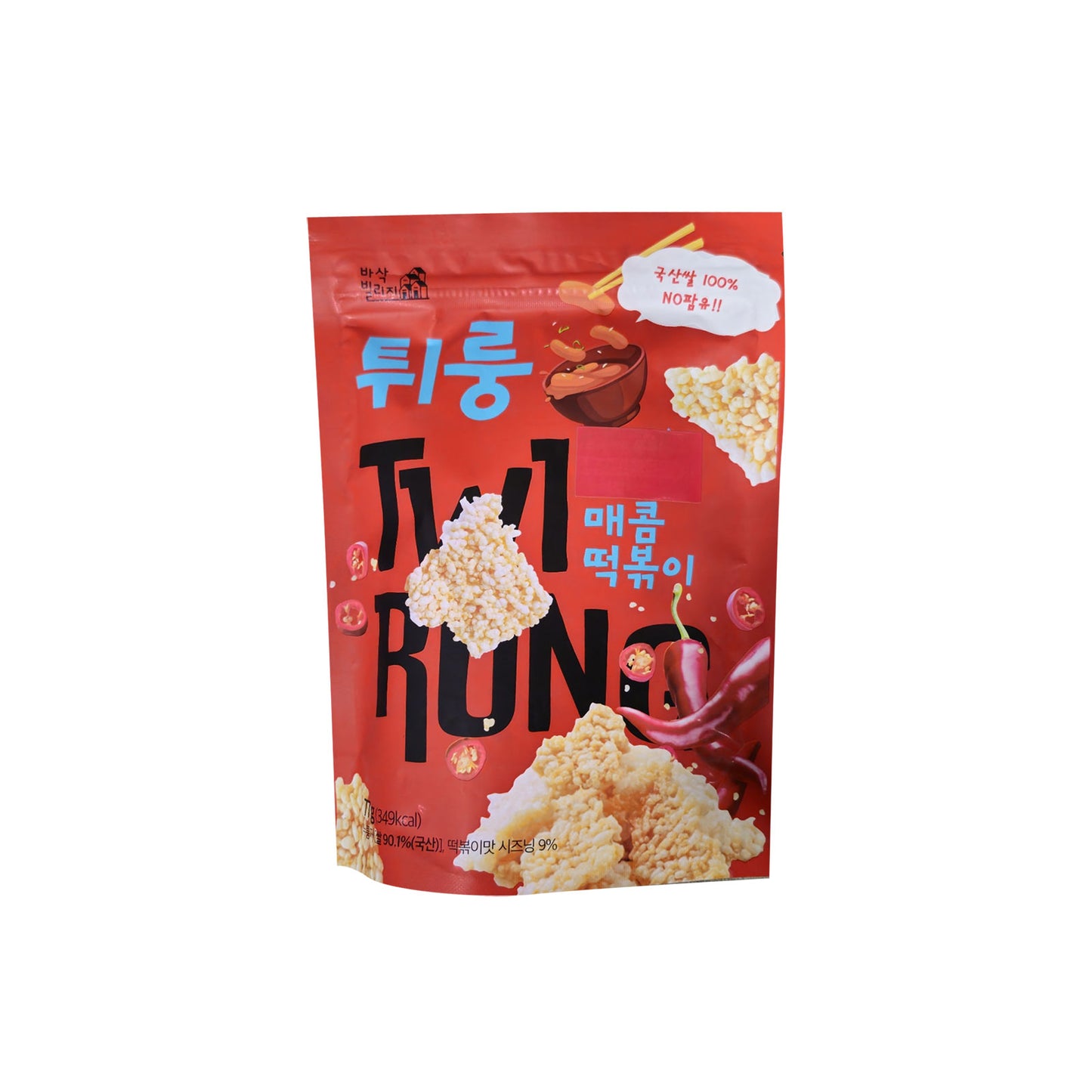 Riz grillé frit twirung (Tteokbokki) 20/77g 튀룽(매콤떡볶이)