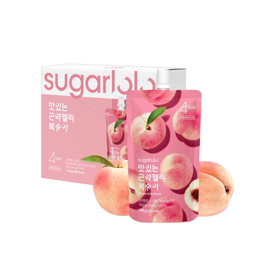 Gelée de Konjac Sugarlolo (pêche) 4/10/150ml