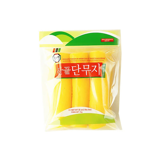 Sangol Pickled Radish (Yellow) 14/1Kg 산골단무지(황스시)