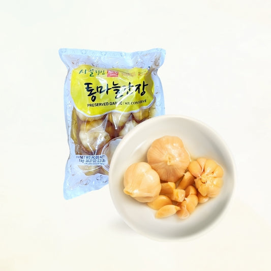 09749 : 시골 통마늘 간장(마늘 장아찌) : 12/1kg : PICKLED GARLIC