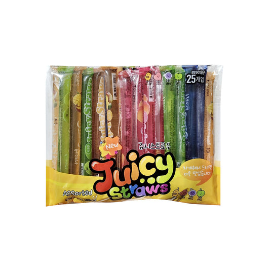 Juicy Straw Jelly (Apple+ Grape+ Mango+ Peach) 12/25/19g쥬시스트로우 젤리(사과+포도+망고+복숭아)