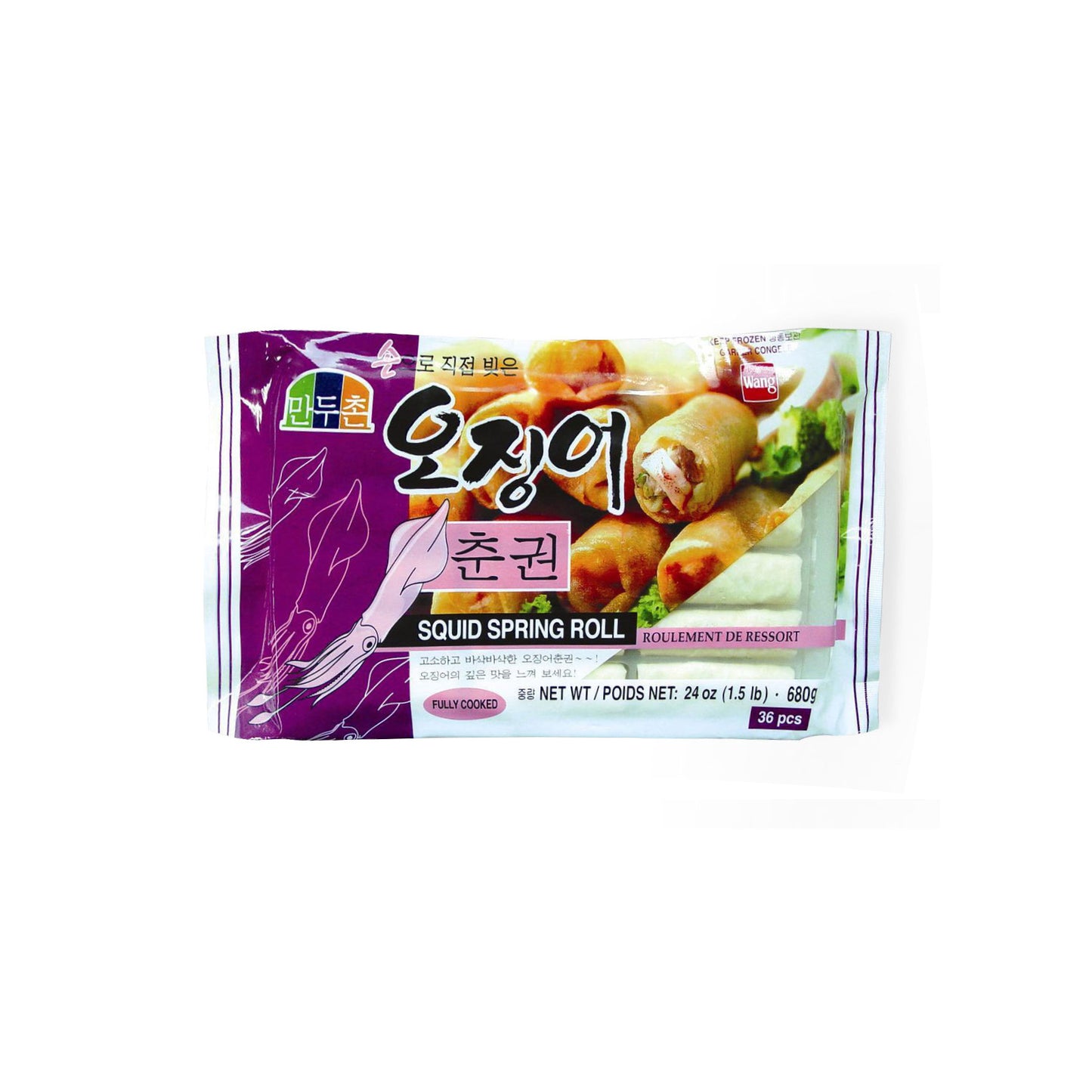 Fzn Squid Spring roll 10/680g 만두촌 오징어 춘권