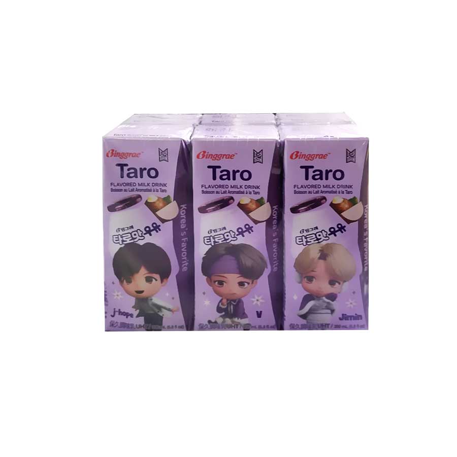 Binggrae Milk(Taro) 4/6/200ml  빙그레(타로)