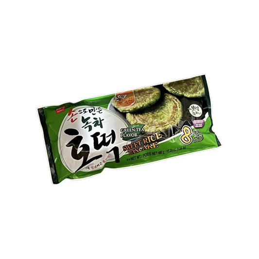 Fzn Sweet Rice Pancake (Greentea)(8p) 12/480g 찹쌀 녹차 호떡