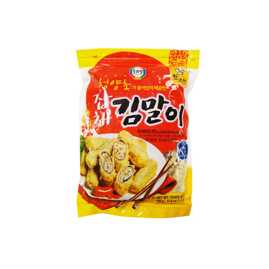 Fzn Japche Laver Roll(Spicy) 16/500g 잡채 김말이(매운맛 청양초)
