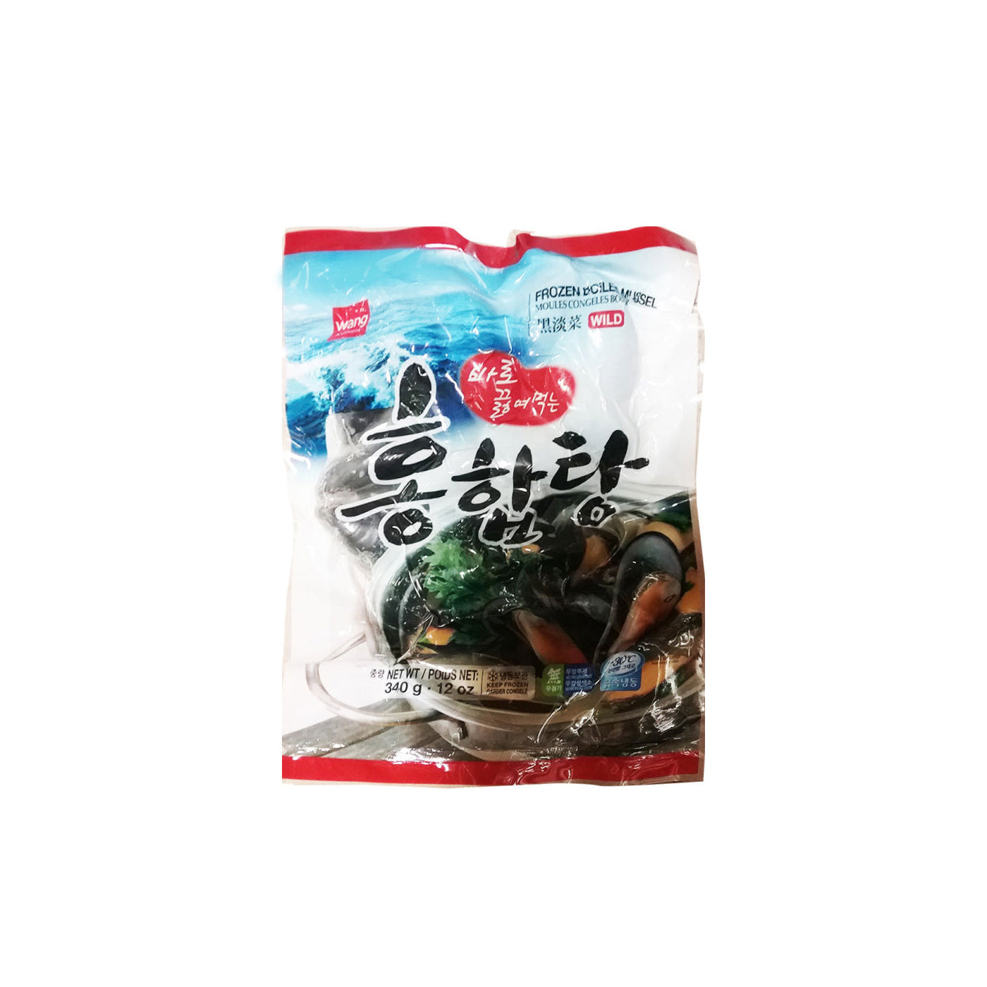 Fzn Boiled Mussel(20-25P) W/Soup 24/340g  홍합탕