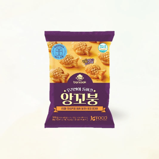 25318 : 우리쌀이 들어간 앙꼬붕 (반쿡) : 30/300g : FZN BAKED SWEET MINI  BUNS(RED BEAN)