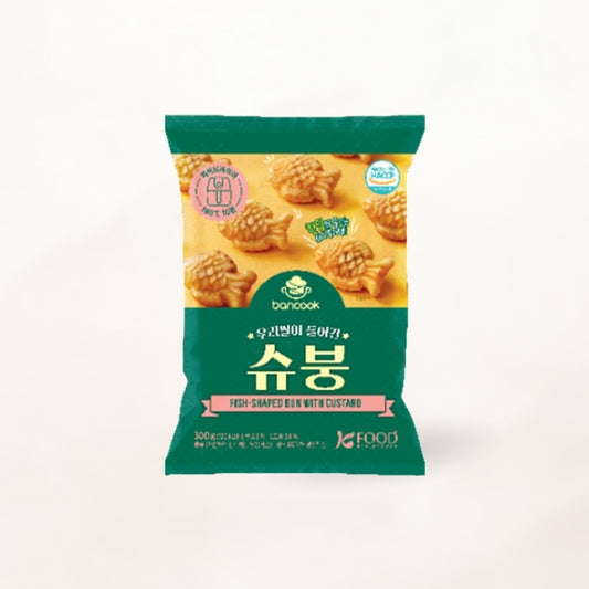 25319 : 우리쌀이 들어간 슈붕 (반쿡) : 30/300g(10.58oz) : FZN BAKED SWEET MINI BUNS(CUSTARD)