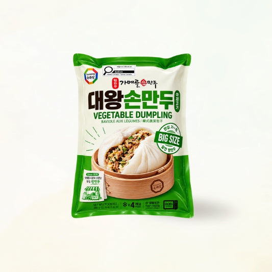 25767 : 대왕 손만두(오리지날) : 10/600g  : FZN VEGETABLE DUMPLING (ORIGINAL)