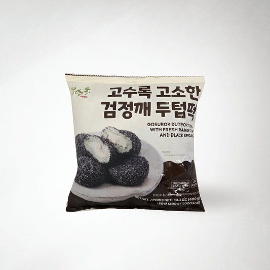 26179 : 고수록 두텁떡(검정깨) :  : 20/400g(14.11oz) : FZN RICE CAKE WITH FRESH LAMIE LEAF AND BLACK SESA