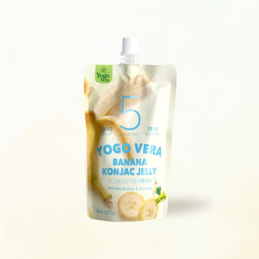 26185 : 요고베라 곤약젤리(바나나) : 4/10/150mL : YOGOVERA  GON-YAGJELLI  ( BANANA)