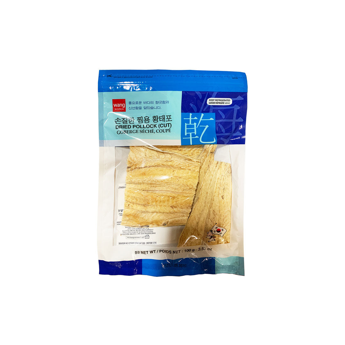 30456 : 손질한 찜용 황태포 : 40/100g : DRIED POLLACK