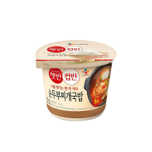 Cupbahn Rice+Tofu Soup 18/173.7g 햇반컵반(순두부찌개 국밥)