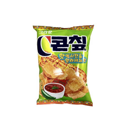 Chips de maïs (Jalapeno mexicain) 12/118g 콘칩(핫멕시칸&amp;할라피뇨)