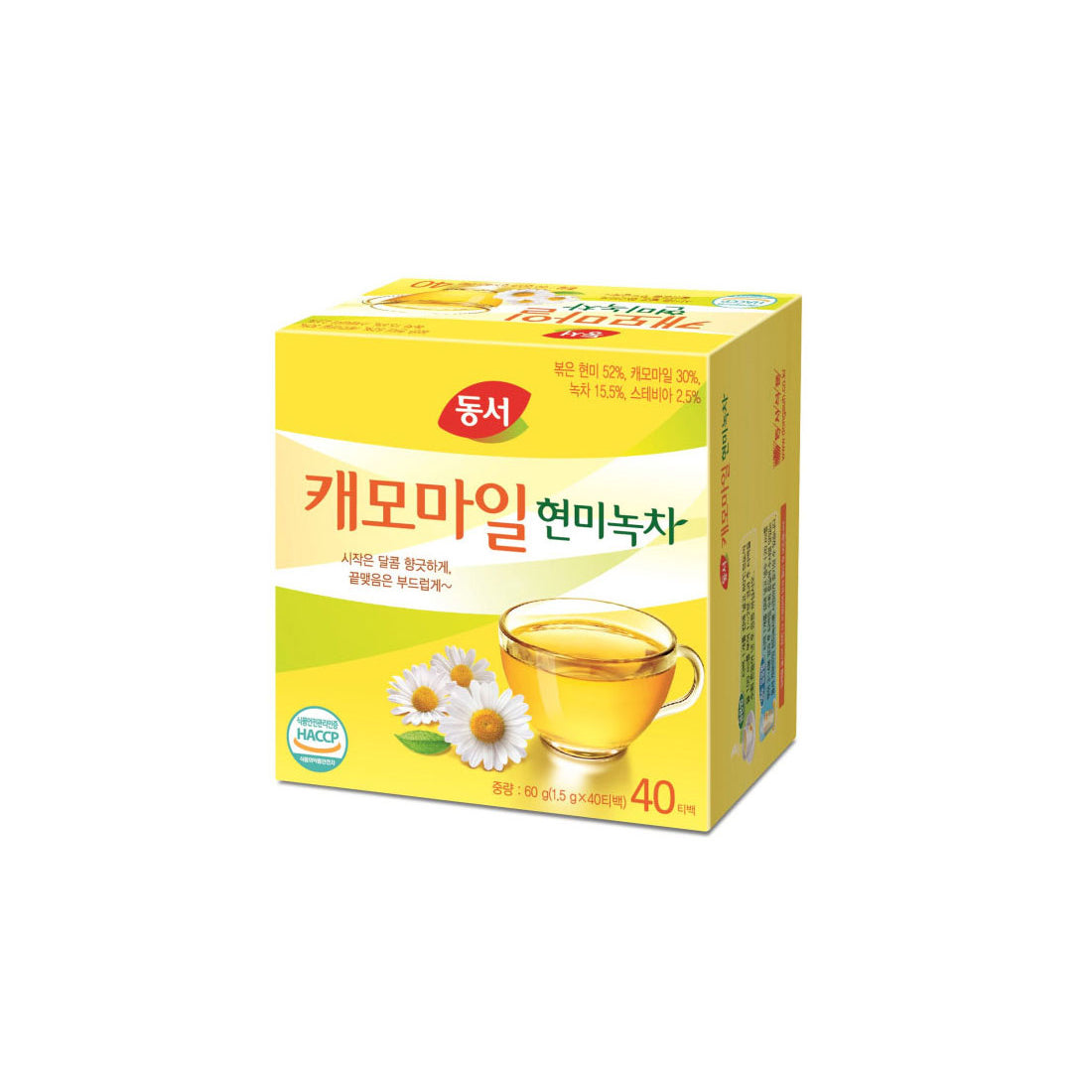 Chamomile Brown Rice & Green Tea 18/40/1.5g 캐모마일현미녹차 60g