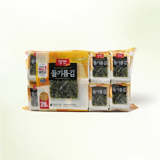 DW165  : 양반 들기름김(도시락) : 10/16/5g(10sh) : YANGBAN SEASONED PERILLA OIL LAVER