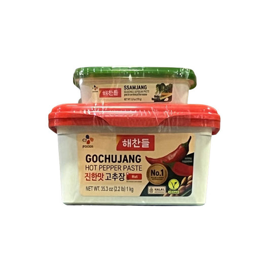 Red Pepper Paste-mild Ssamjang 진한맛 고추장1kg+사계절쌈장170g