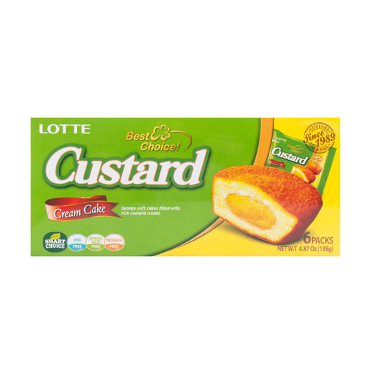 Custard(soft cake)12/6/23g 롯데 카스타드(6P)