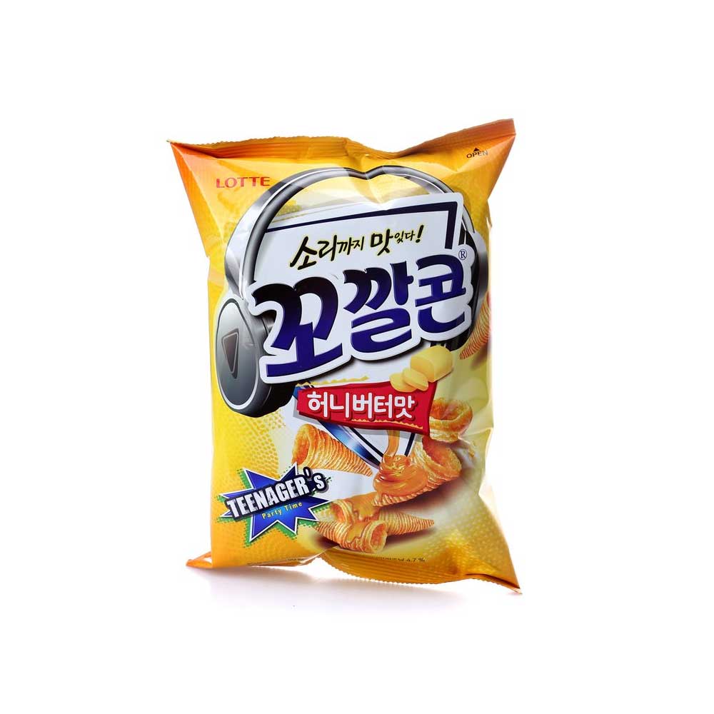 Chips de maïs Kkokkalcone (beurre de miel) 12/72g 꼬깔콘(허니버터맛)(S)