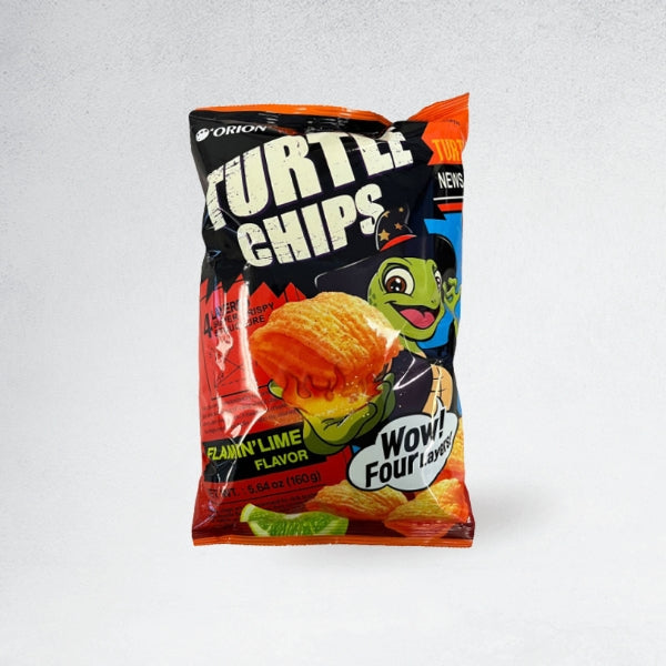 Turtle Chips(lime) 12/160g 꼬북칩 라임 PANASIAFOOD WHOLESALE