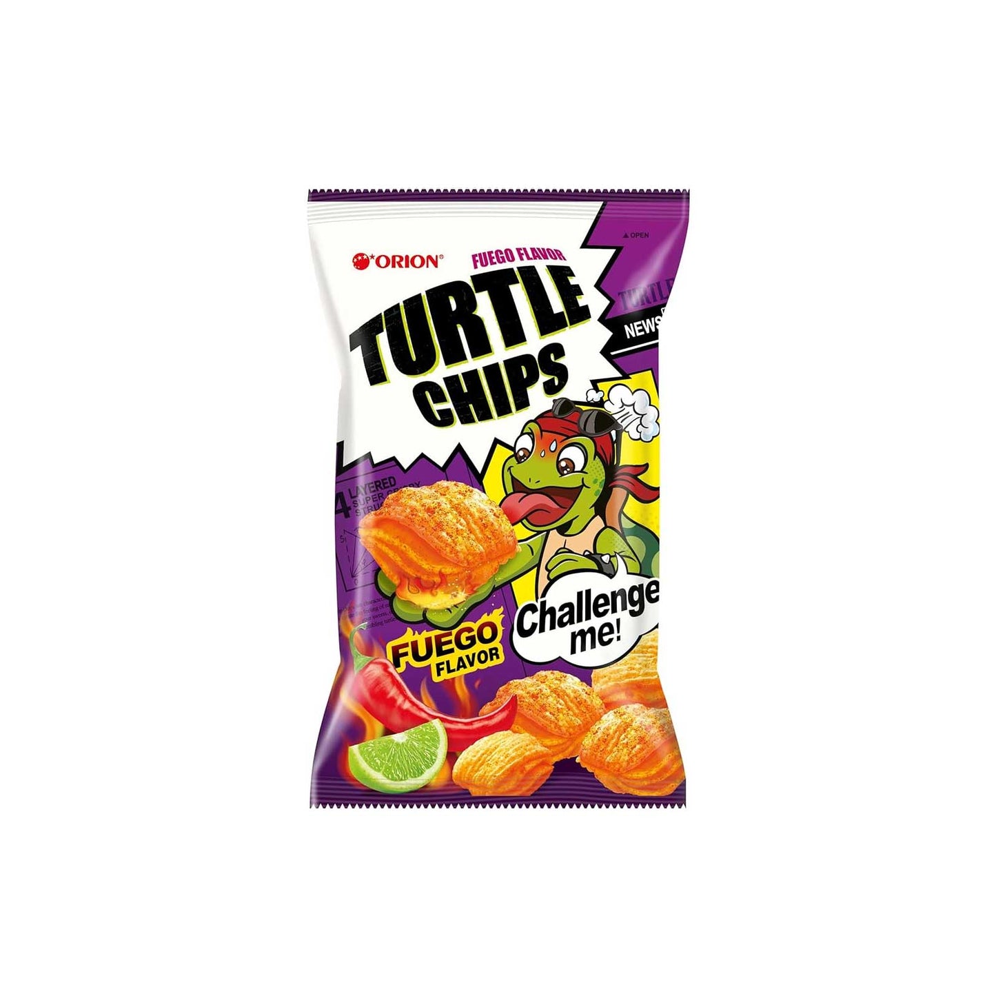 Chips de tortue (Fuego) 12/160g 꼬북칩(프에고)