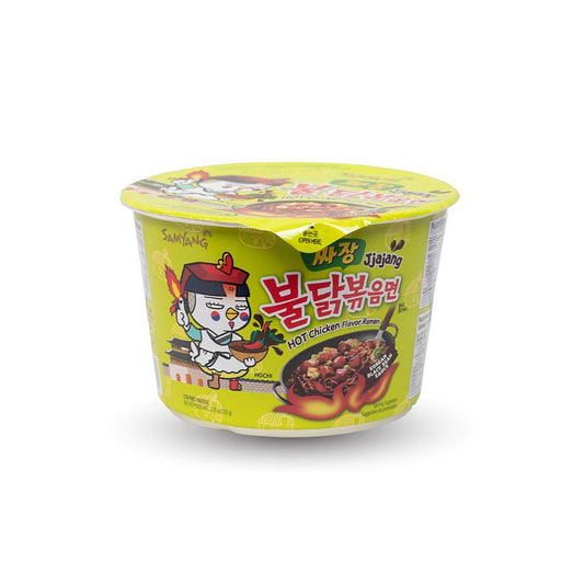 Bul-Dak(Jjajang) Stir Fried Noodle Bowl 16/105g 불닭볶음면(짜장 큰컵)