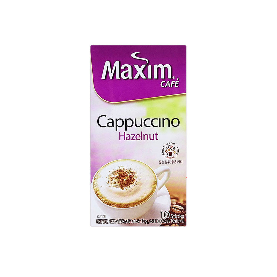 Maxim Cafe Cappuccino Hazelnut 12/10/13g 맥심 카푸치노 헤이즐넛