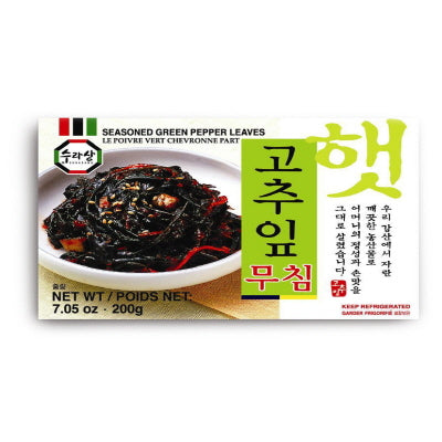 06342 고춧잎 무침 2/10/200g FZN SEASONED PEPPER LEAVES