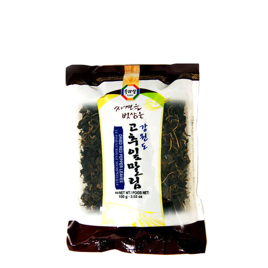 Feuilles de poivron séchées 16/100g 고추잎말림