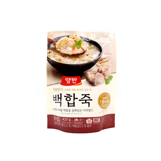Yangban Rice Porridge(Venus Clam) 20/420g 양반죽(백합죽)