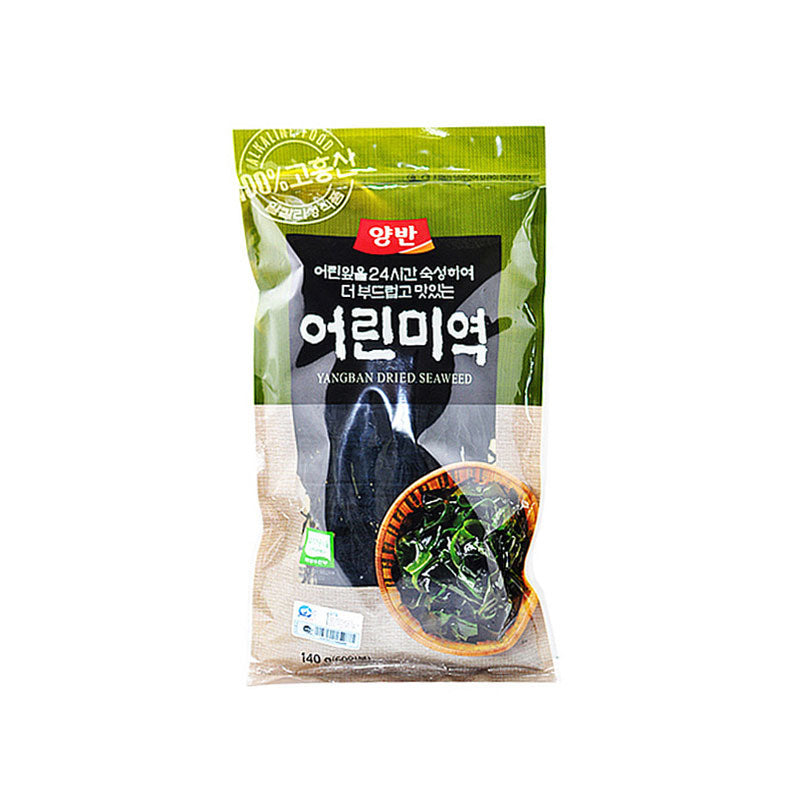 Wando Dried Tender Wakame Seaweed 15/140g 양반 유기인증 어린미역