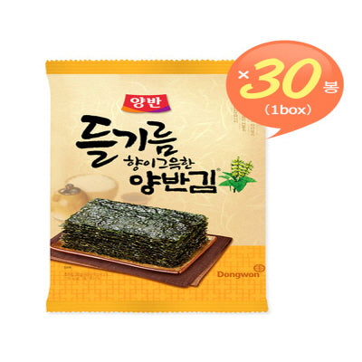 Laver à l'huile de périlla (entière) 10/3/20g 들기름 김(전장)