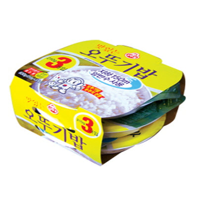 Riz cuit 3Pack 6/3/210g 맛있는 오뚜기밥 3팩 멀티