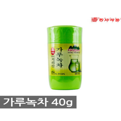 Thé vert et poudre de riz brun 12/40g 현미 지리산 가루녹차