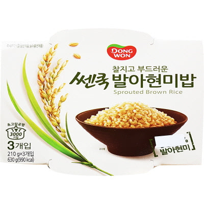 Germinated Cooked Brown Rice 6/3/195g 쎈쿡(발아현미밥3)