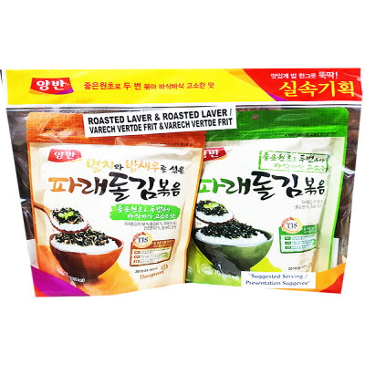 Laver vert frit 10/70g+65g 파래 돌김 70g + 멸치와 밥새우65g(기획)