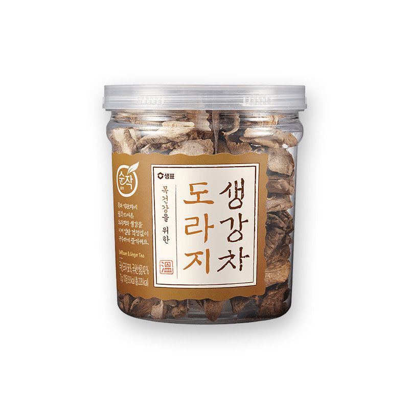 Thé aux campanules et au gingembre séchés (tranches) 6/55g 순작 도라지 생강차(원물)